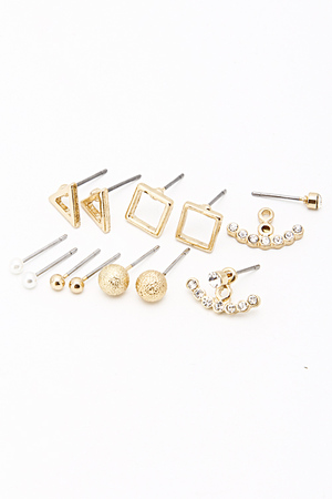 Six Different Shaped Stud Set Earring 5FCF1